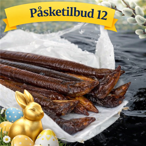Påsketilbud 12 - Varmrøget ål ( Stor  )