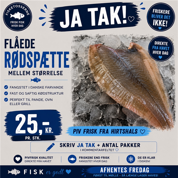Flåede rødspætte