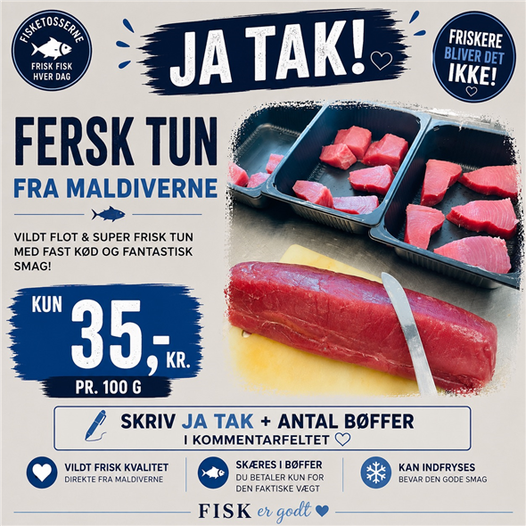 Tun bøffer 200 g