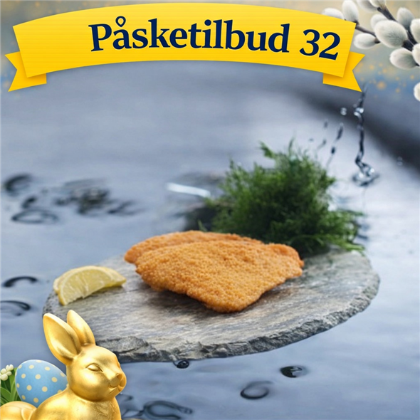Påskeilbud 32 - Panerede rødspættefilet