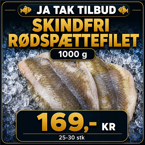 Rødspættefilet - 1000 g