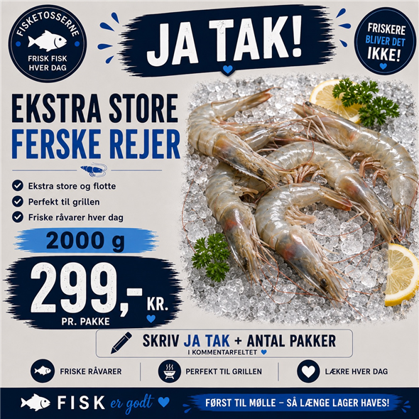 Ferske Rejer - 2000 g