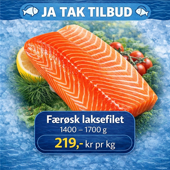 Laksefilet - 1400 - 1700 g