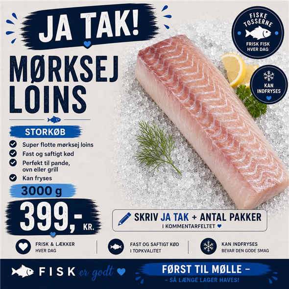 Storkøb - Mørksej Loins